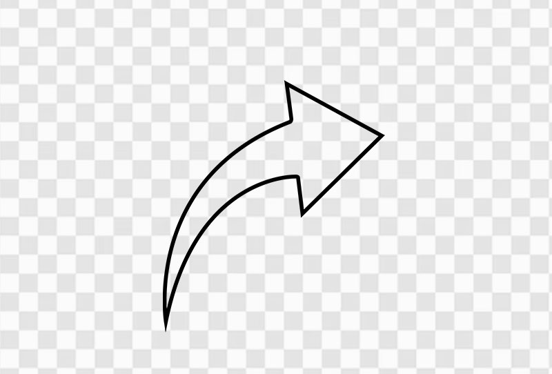 Free Curved Right Arrow Icon Png Image Transparent For Download