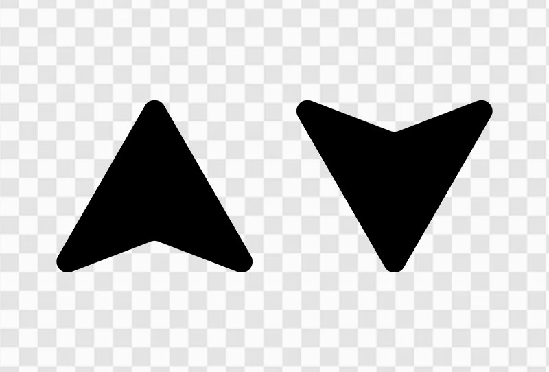 Black Gps Arrow Icon Png Transparent For Free Download