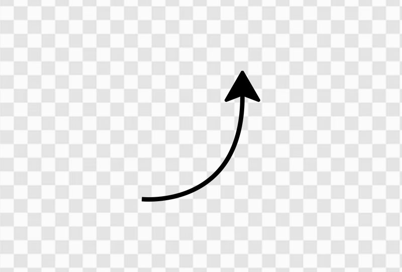 Upward Curved Arrow Icon Png Image Transparent Free Download