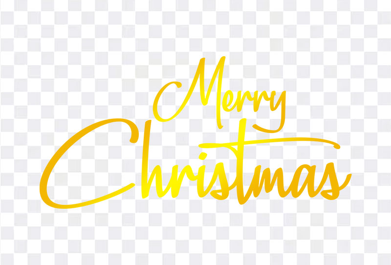 Transparent Golden Text Image Of Merry Christmas Png Clipart Free Download