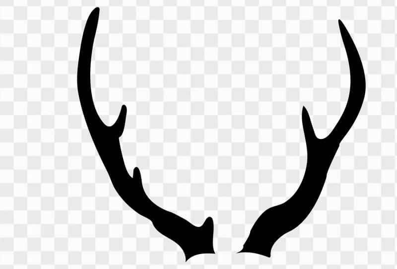 Black Deer Antlers Silhouette Clipart Png Image Transparent For Free Download