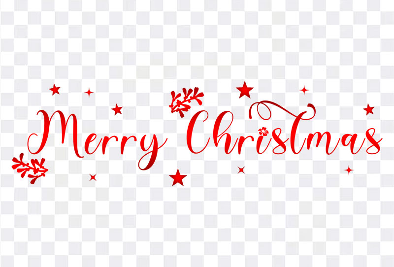 Merry Christmas Calligraphy Text Clipart Png Image Transparent For Free Download
