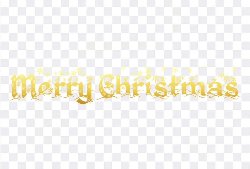 Golden Gradient Merry Christmas Text Png Image Transparent For Free Download