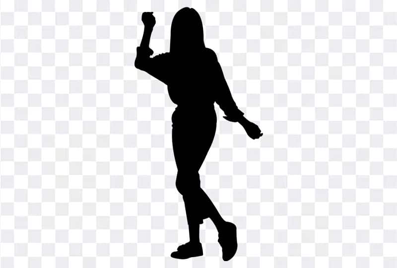 Women Dancing Silhouette Vector Png Image On Transparent Background Free Download