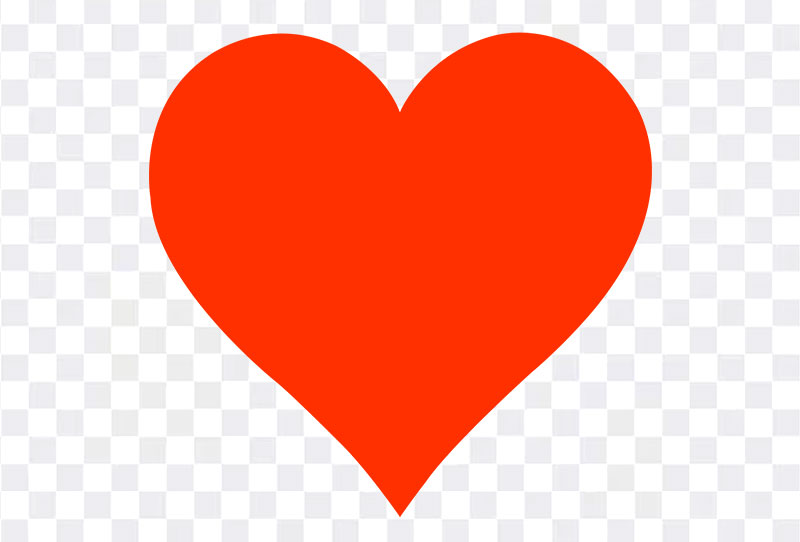Download Simple Red Love Heart Vector Clipart Png Free Image On Transparent Background