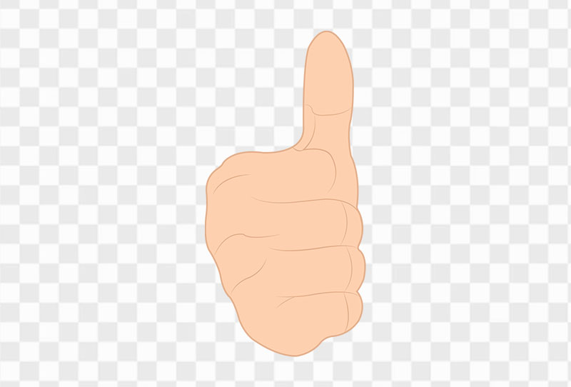Thumb Up Vector Clipart Png Image On Transparent Background For Free Download