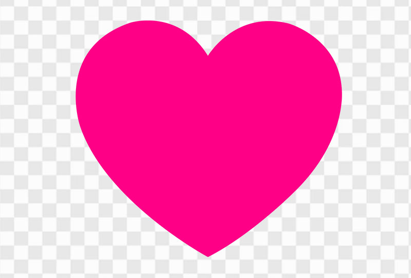 Free Simple Pink Heart Vector Png Image Transparent For Download