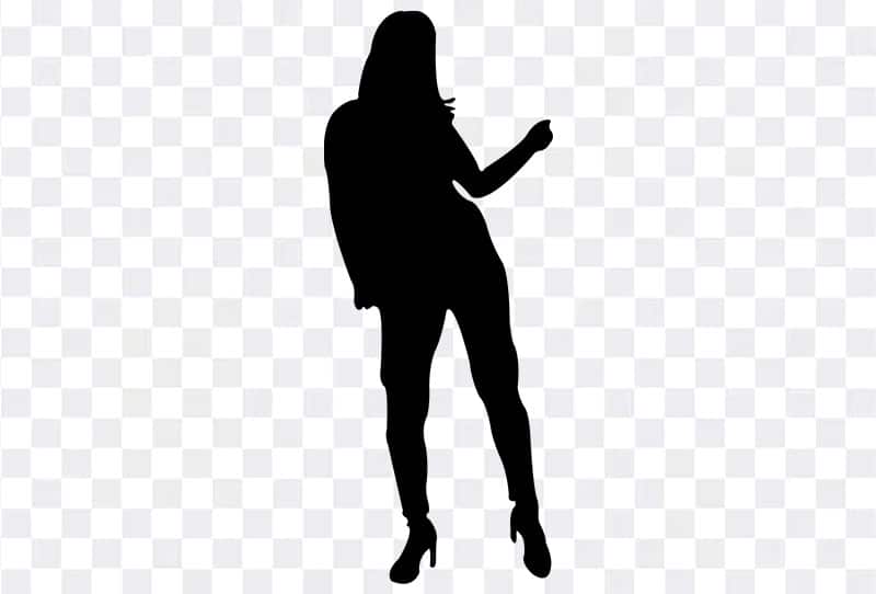 Young Cool Women Dance Silhouette Png Image With Transparent Background Free Download