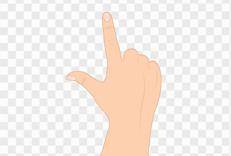 Hand Finger Pointing Something Cartoon Vector Clipart Png Image Transparent Free Download