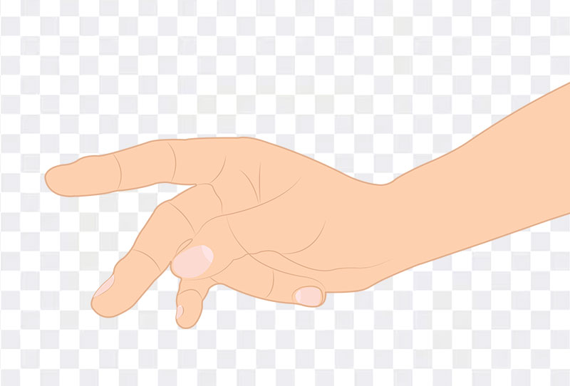 Hand Thumb Touching Middle Finger Thumb Cartoon Clipart Png On Transparent Background Free Download