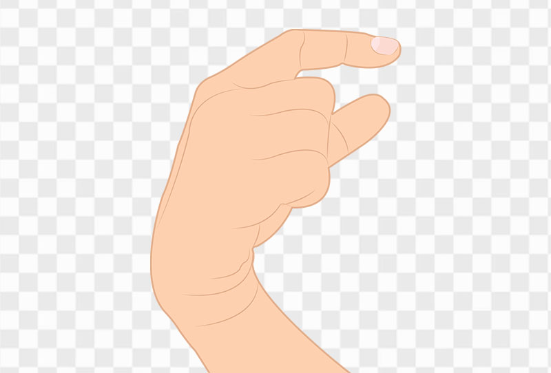 Pinch Female Hand Cartoon Vector Png Clipart Image With Transparent Background Free Download