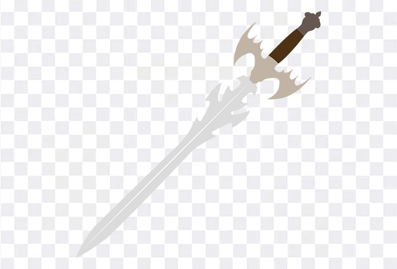 Cartoon Metal Antique Sword With Wooden Handle Clipart Png Image Transparent For Free Download