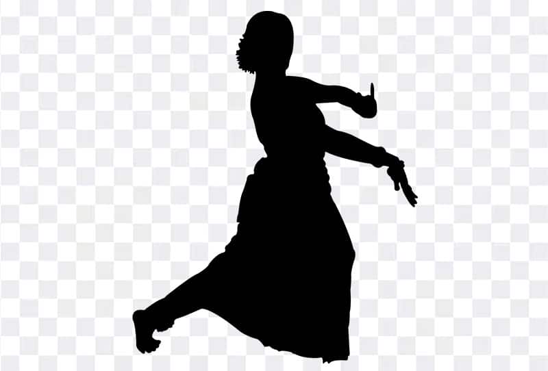 Traditional Women Dance Silhouette Vector Png Image For Free Download