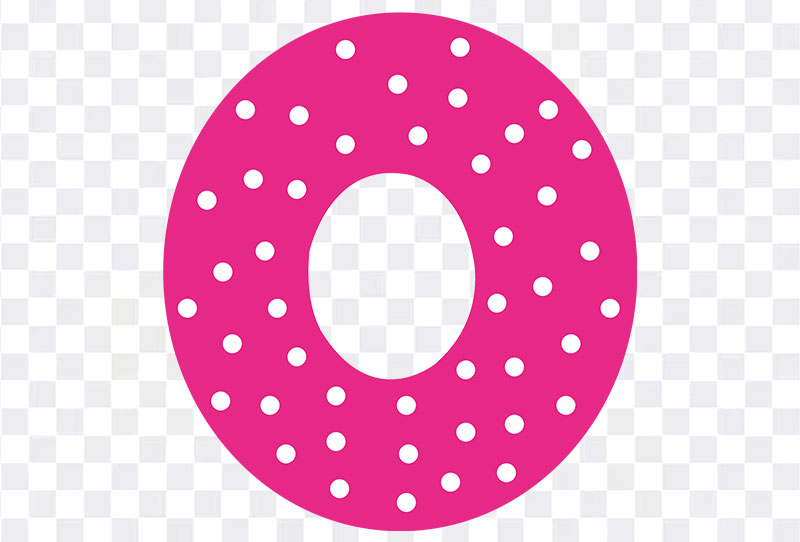 Dotted Pink O Alphabet Letter Vector Png Clipart Image On Transparent Background Free Download