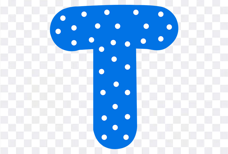 Blue T Cartoon Letter Alphabet Vector Png Clipart Image With Transparent Background Free Download