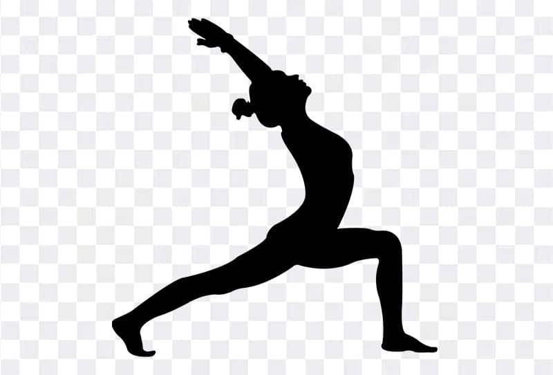 Women Standing Yoga Pose Silhouette HQ Image On Transparent Background Free Download