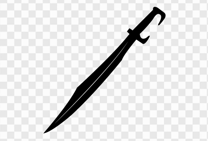 Medieval Sword Silhouette Vector Png Image Transparent Free Download