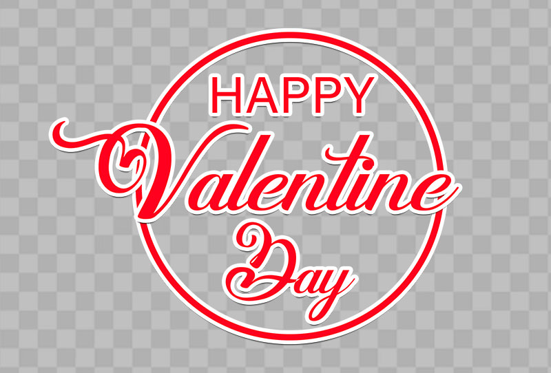 Download Valentine Day Sticker Vector Clipart Free Png Image On Transparent Background