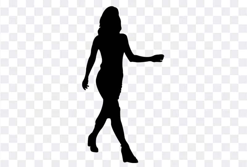 Woman Walking Silhouette Png Image On Transparent Background Free Download