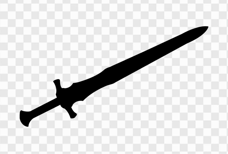 Download Talwar Sword Silhouette Free Png Clipart Image On Transparent Background