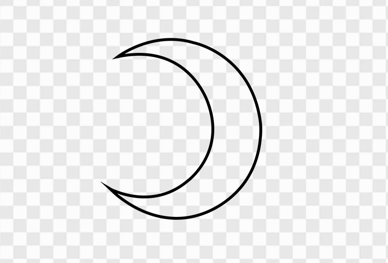 Drawing Line Art Moon Vector Png Image Transparent For Free Download