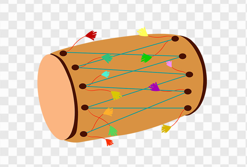 Download Indian Brown Drum For Lohri Vector Clipart Free Png Transparent Image