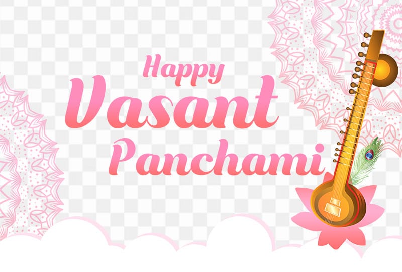 Indian Festival Vasant Panchami Vector Clipart Image Transparent For Free Download