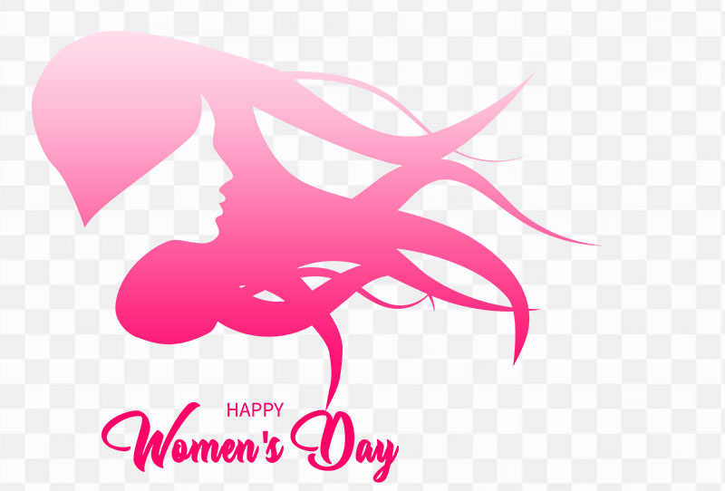 Happy Womens Day Vector Design With Text Png Transparent Image For Free Download