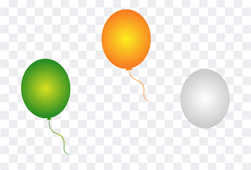 Download Indian Flag Color Baloon Vector Clipart Free Png Image On Transparent Background