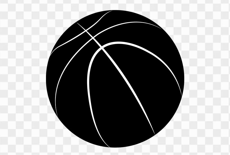 Basketball Black And White Vector Clipart Png Transparent Image For Free Download