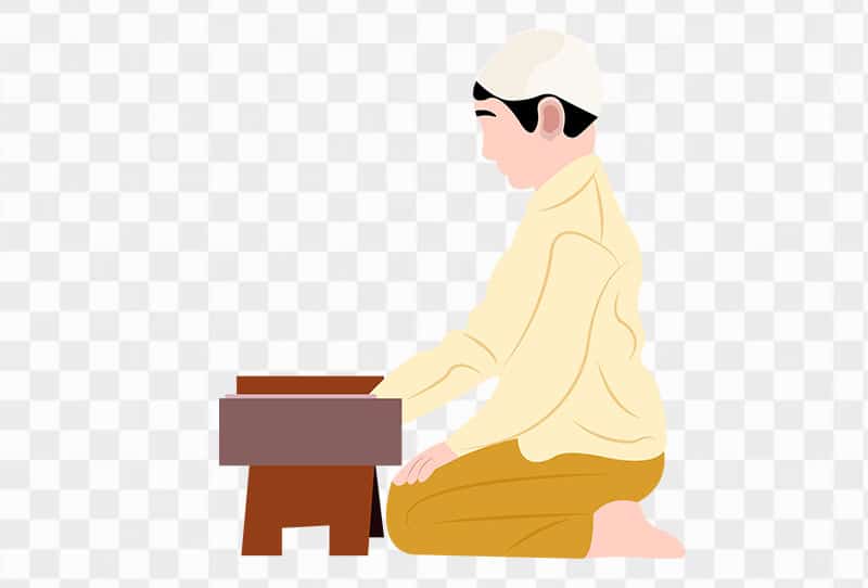 Muslim Boy Read Book Vector Clipart Png Transparent Image Free Download