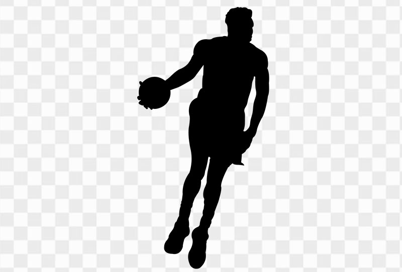 Transparent Basketball Black Silhouette Png Image For Free Download
