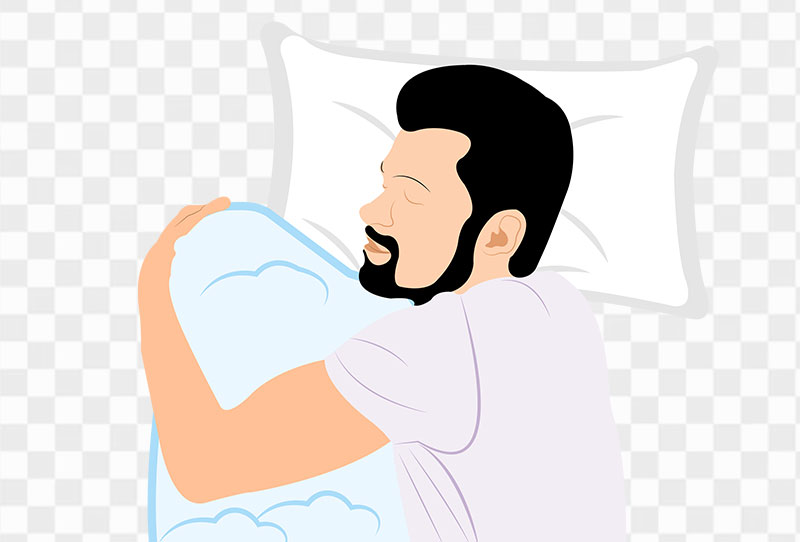 Man Sleeping Vector Clipart Png Image Transparent For Free Download