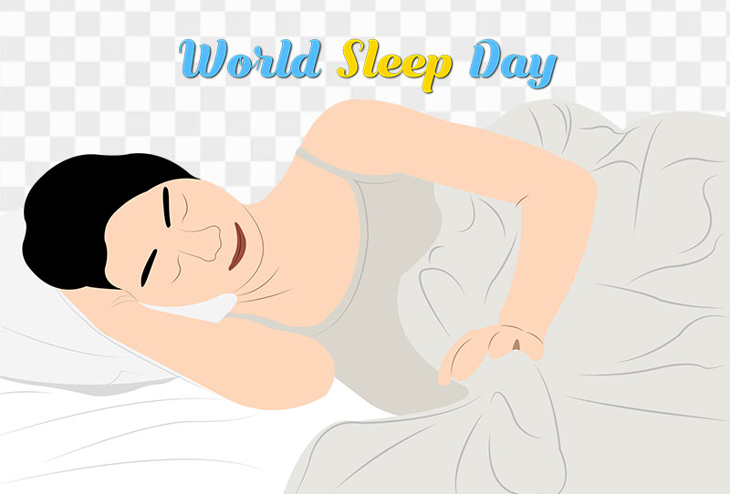 World Sleep Day | Woman Sleeping Vector Illustration Png Transparent Image Free Download