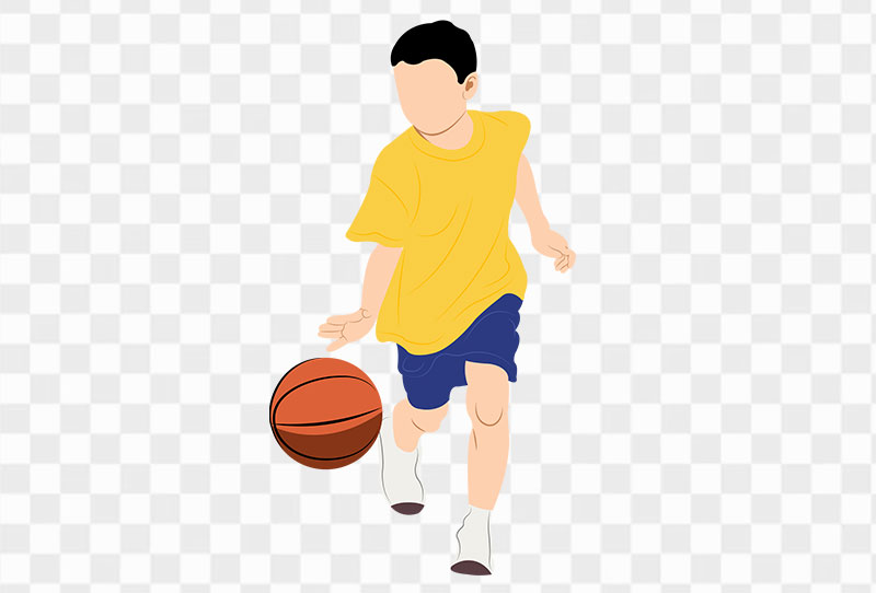 Child Boy Playing Basketball Vector Png Transparent Image For Free Download