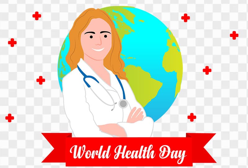 World Health Day Vector With Women Doctor Png Transparent Image Free Download