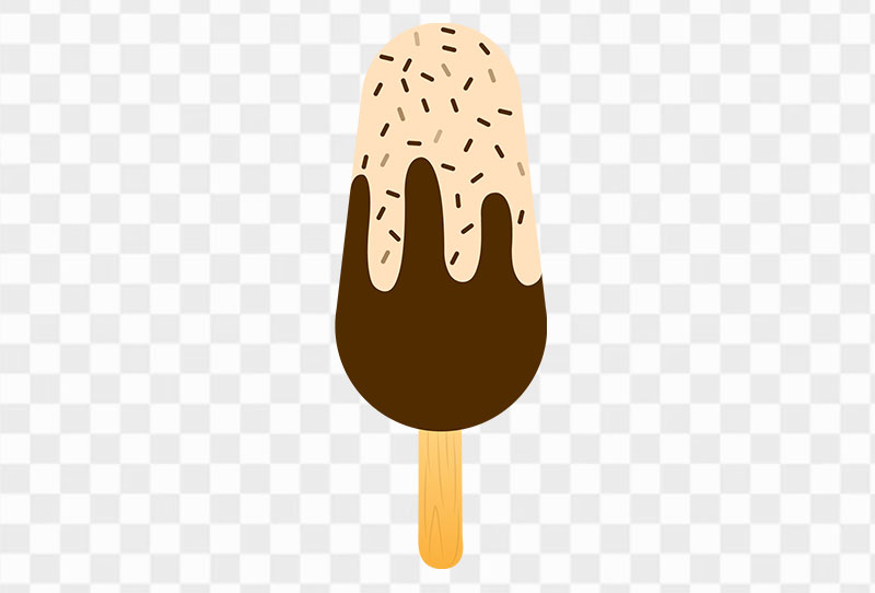 Choco Vanilla Ice Cream Stick Vector Clipart Png Transparent Image Free Download
