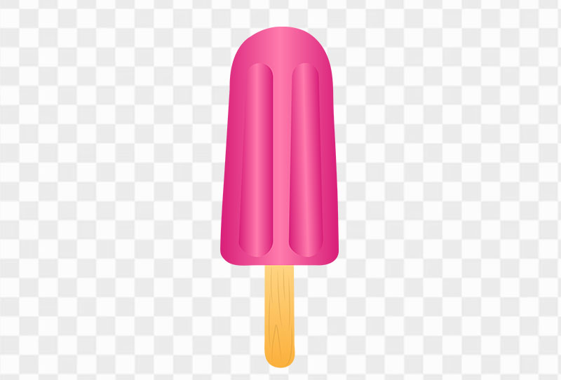 Strawberry Flavor Popsicle Ice Cream Vector Illustration Png Transparent Image Free Download