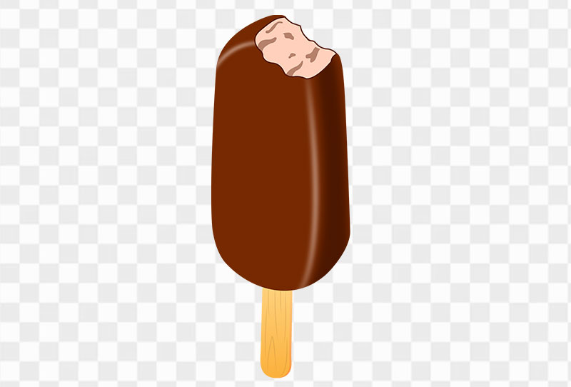 Bitten Chocolate Ice Cream Vector Clipart Png Transparent Image Free Download