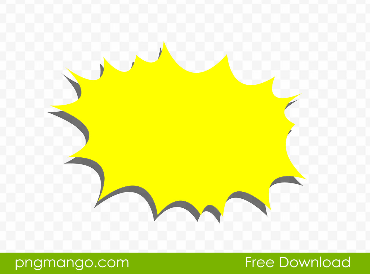Yellow Splash Explosion Star Shape Vector Clipart Png Image Free Download