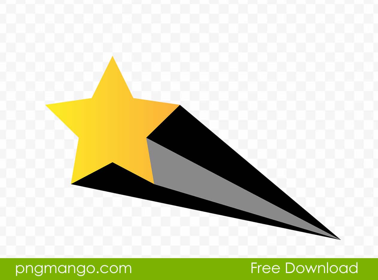 Yellow Shooting Star Vector Clipart Png Image For Free Download