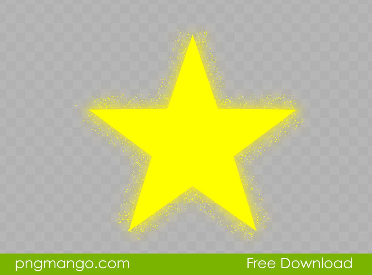 Yellow Glitter Star Vector Clipart Png Image Free Download