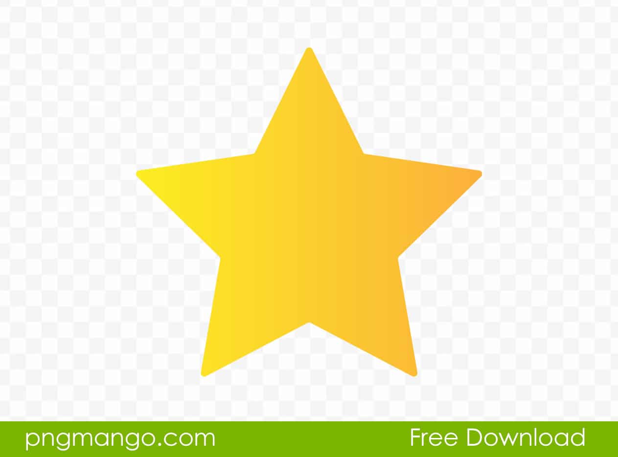 Gradient Yellow Star Vector Illustration Png Image Free Download
