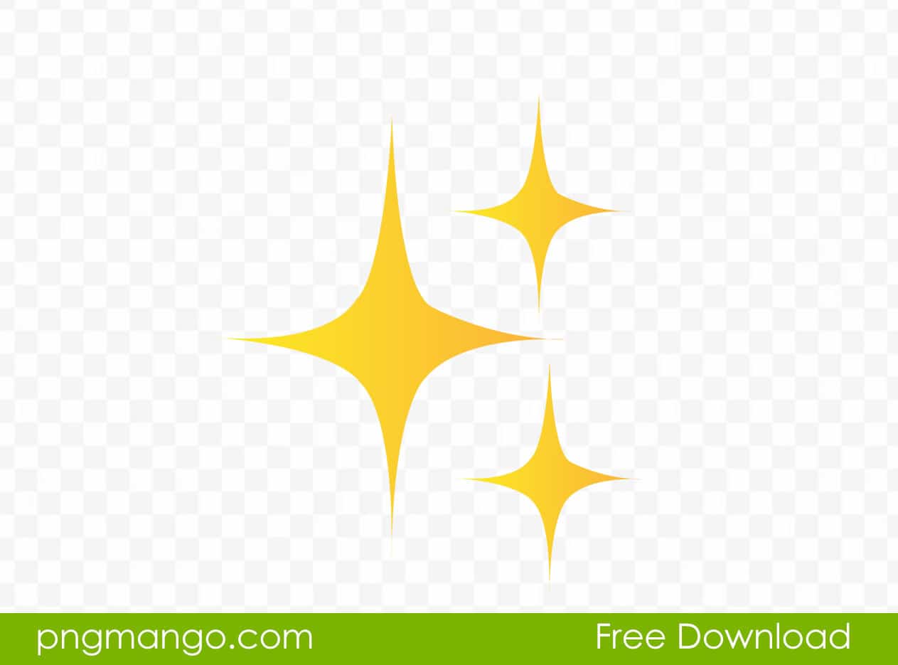 Twinkle Yellow Star Vector Illustration Png Image Free Download