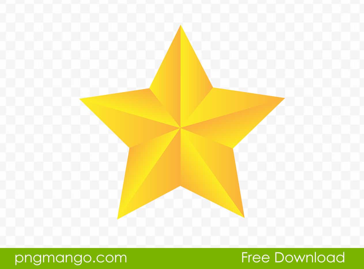 Shiny Five Pointed Star Vector Clipart Png Image Free Download